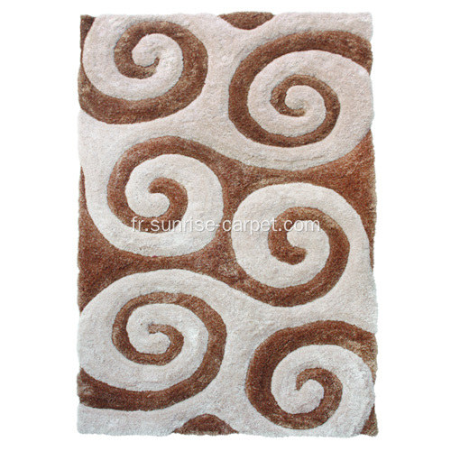 Tabel Tufted Shagy Rug avec design 3D moderne